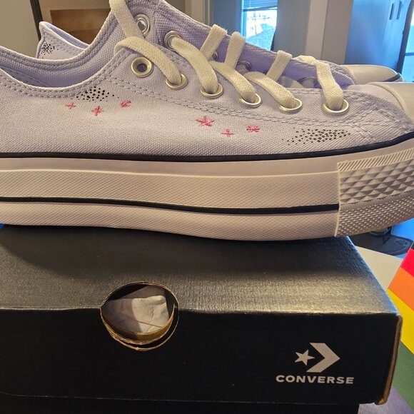 Converse Chuck Taylor All Star Lift Platform Low Top Shoes Women's Sz 7 A15004C - Picture 6 of 13